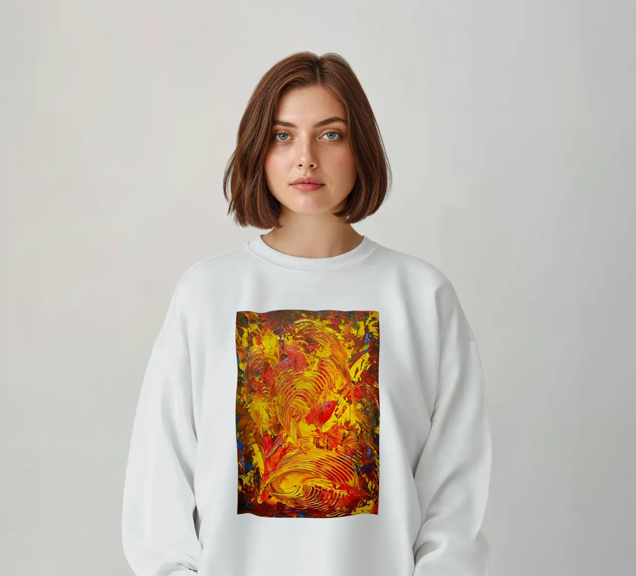 ABSTRACT FIGURE 7 felpa da Thierry Vobmann Abstract painting