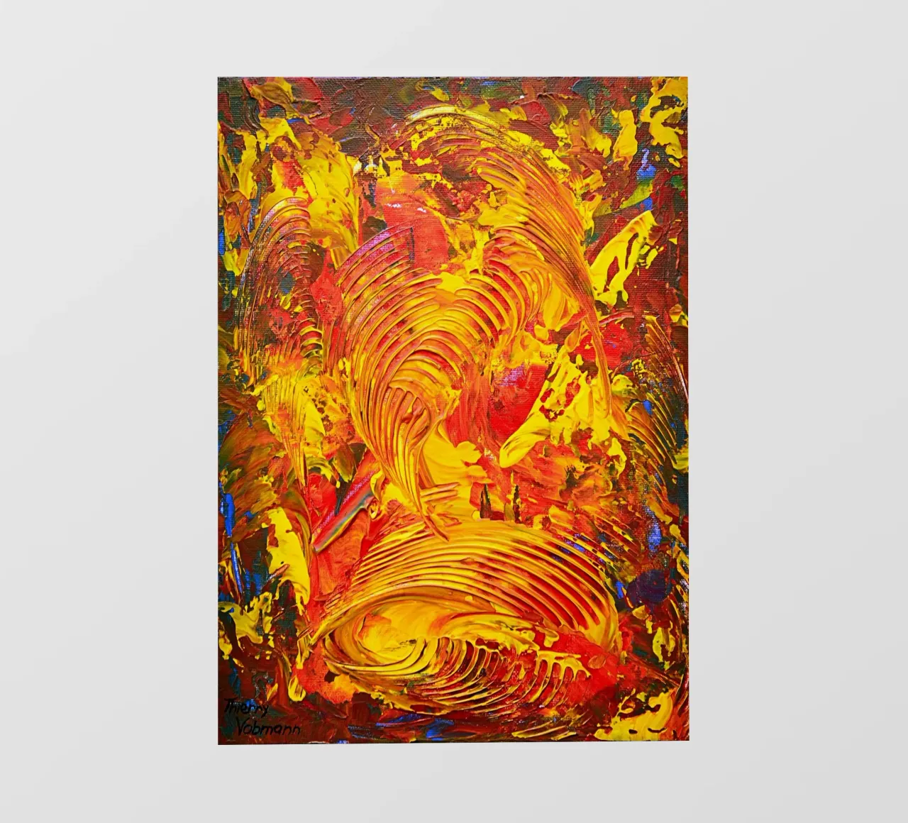 ABSTRACT FIGURE 7 pellicola backlit da Thierry Vobmann Abstract painting