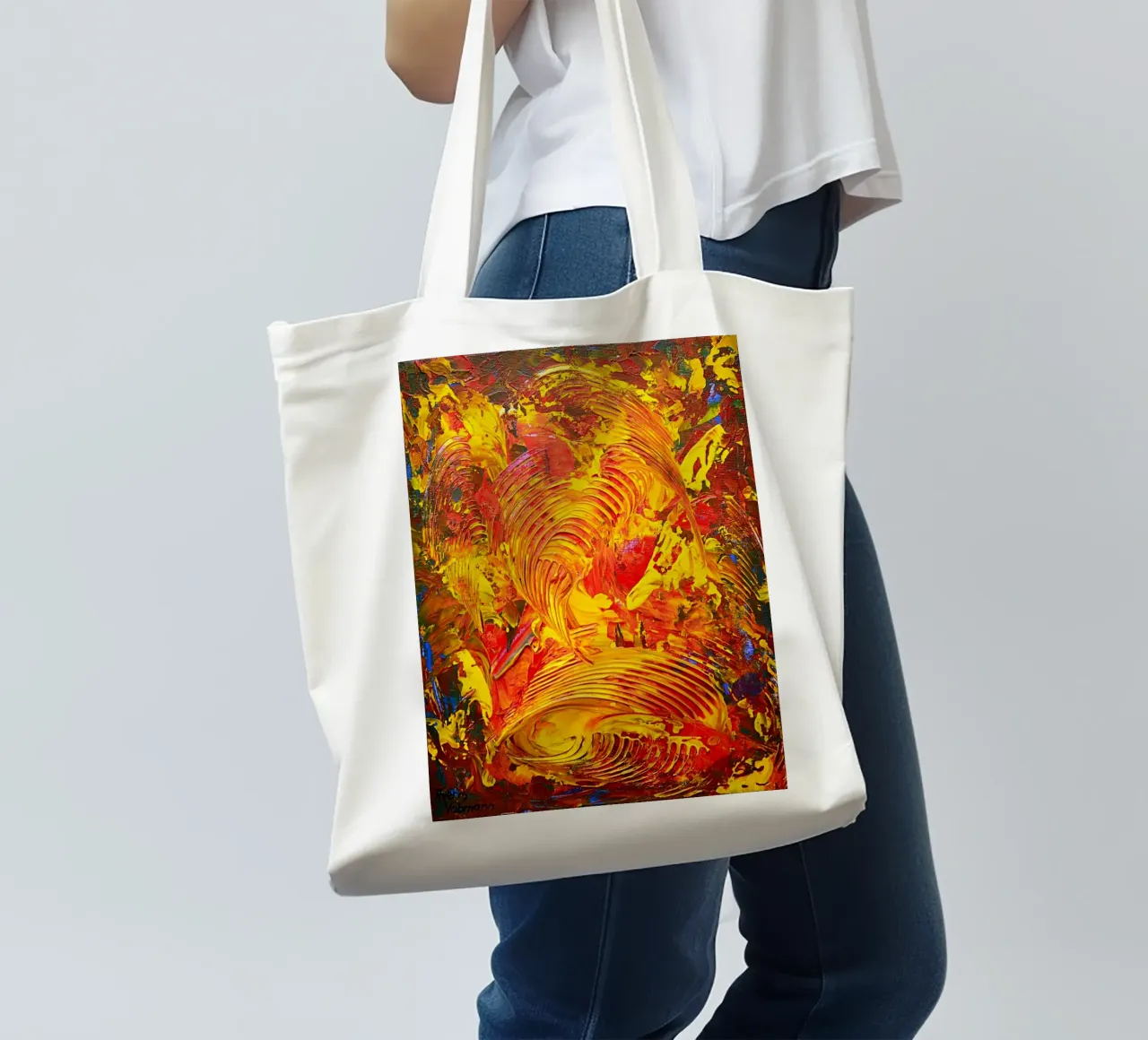 ABSTRACT FIGURE 7 tote bag de Thierry Vobmann Abstract painting