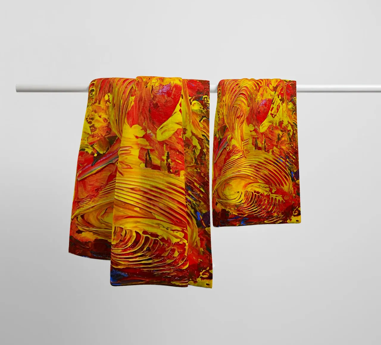ABSTRACT FIGURE 7 asciugamano da bagno da Thierry Vobmann Abstract painting
