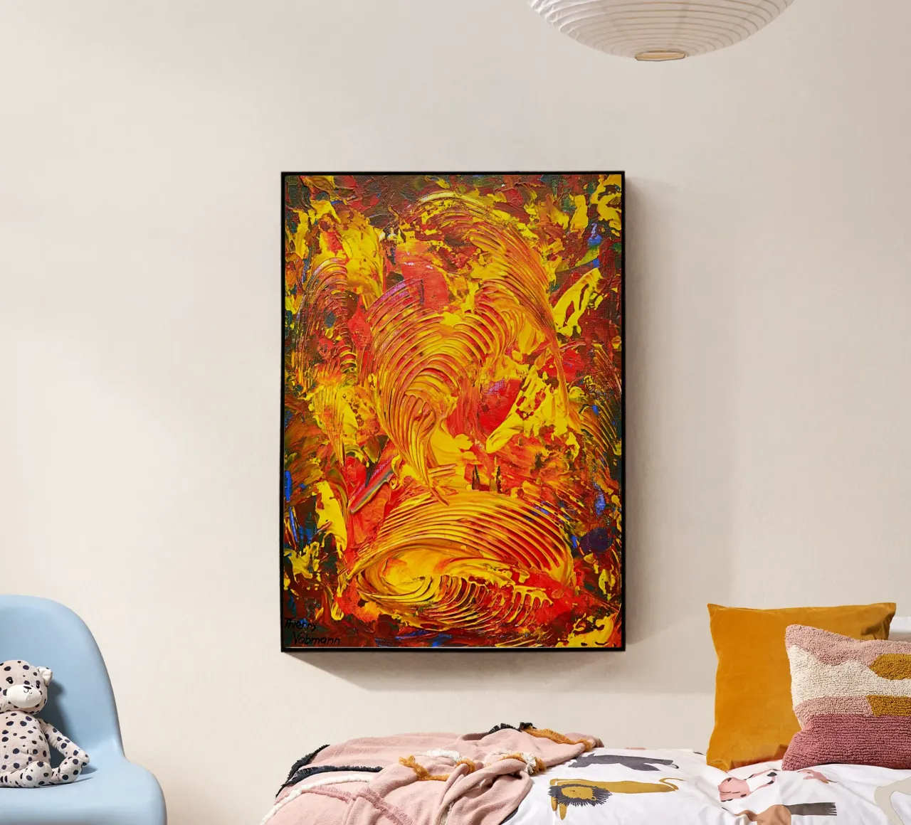 ABSTRACT FIGURE 7 plexiglass da Thierry Vobmann Abstract painting