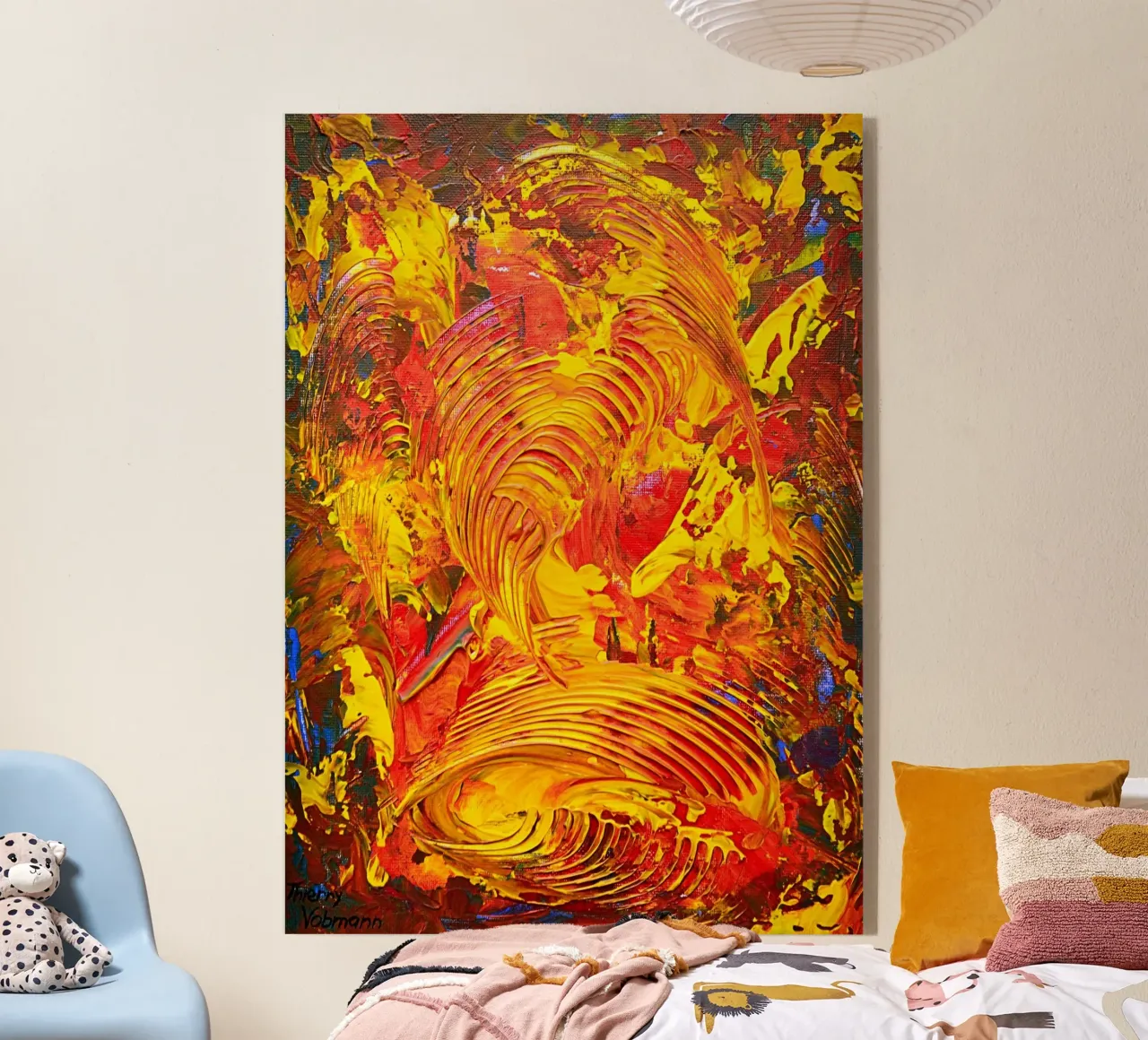 ABSTRACT FIGURE 7 plexiglass da Thierry Vobmann Abstract painting