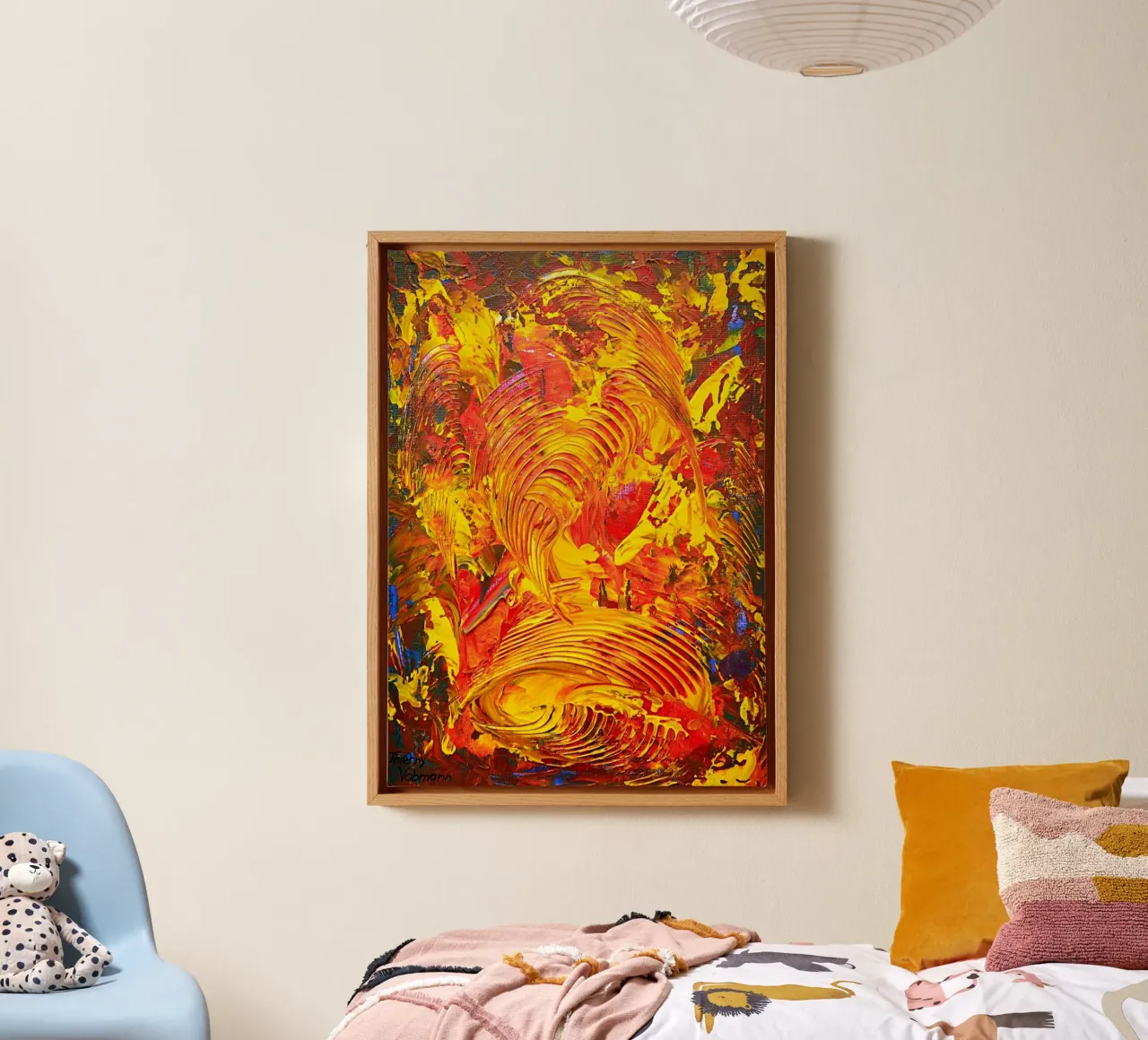 ABSTRACT FIGURE 7 tela con Cornice a cassetta da Thierry Vobmann Abstract painting