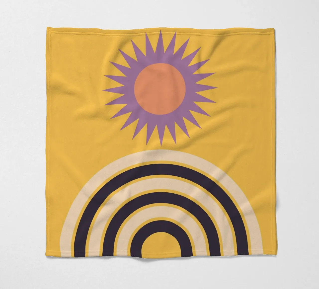 Astrazione geometrica 04 coperta in pile da Gaite