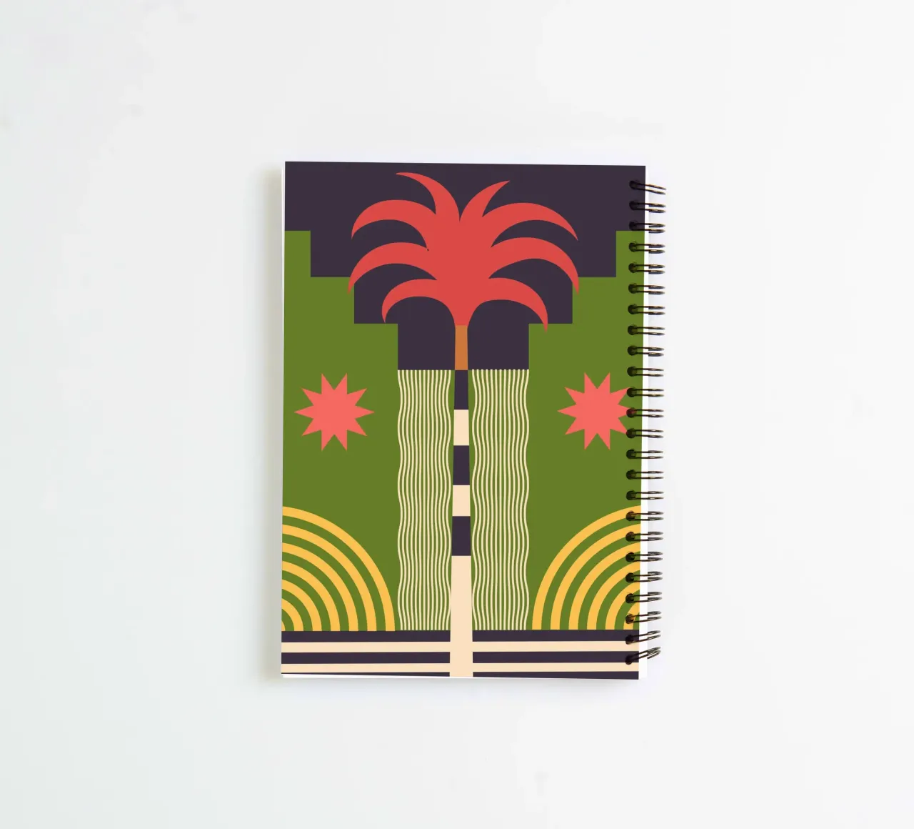 Geometric Abstraction 06 spiral notebook by Gaite