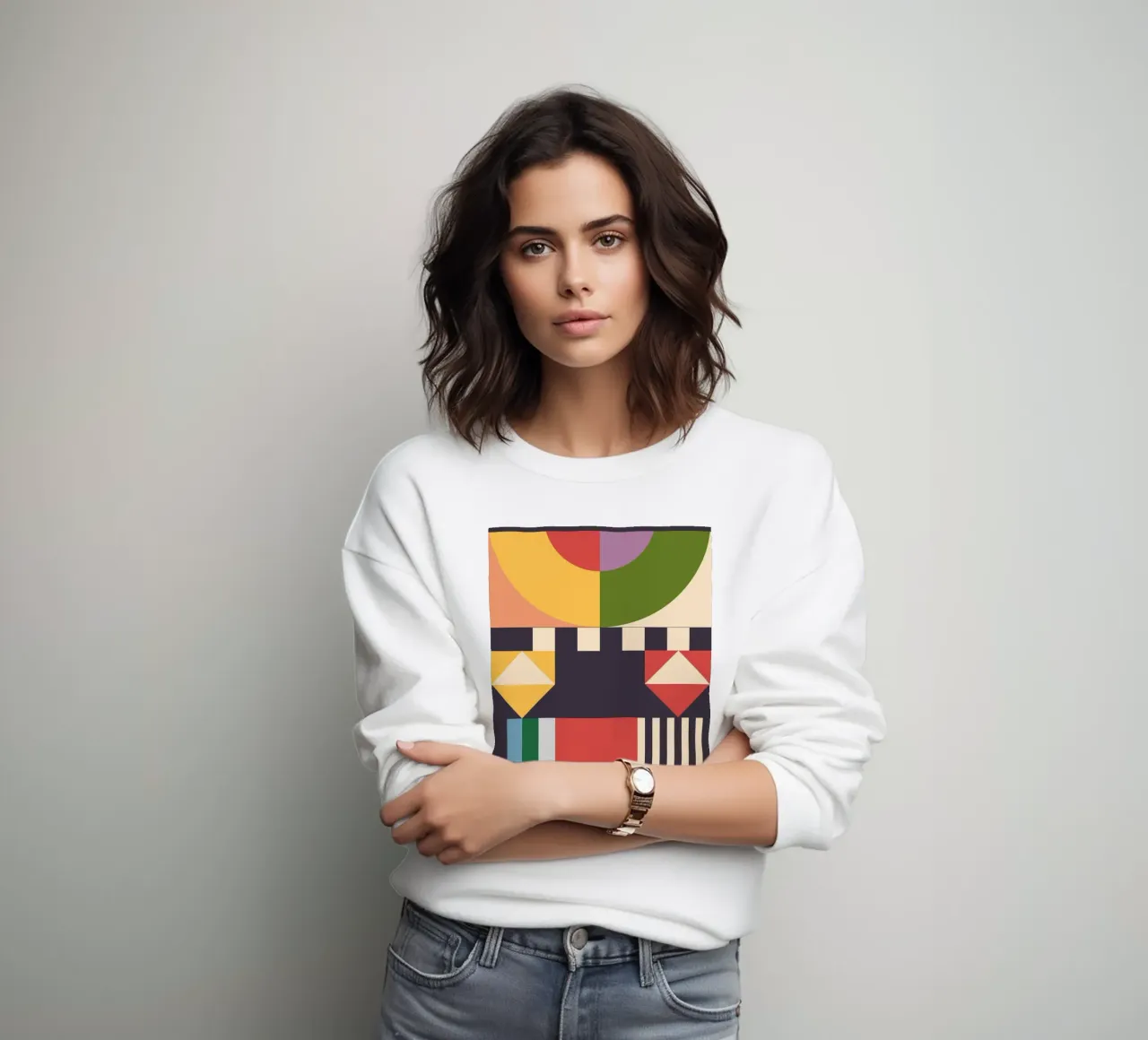 Abstracción geométrica 07 sudadera de Gaite