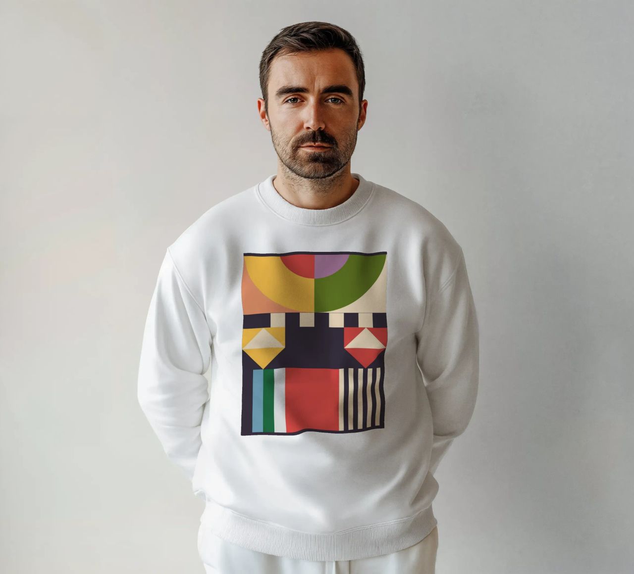 Geometric Abstraction 07 sweatshirt by Gaite