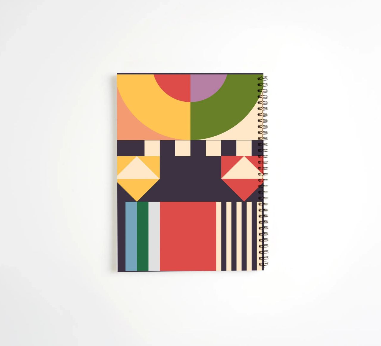Geometric Abstraction 07 spiral notebook by Gaite