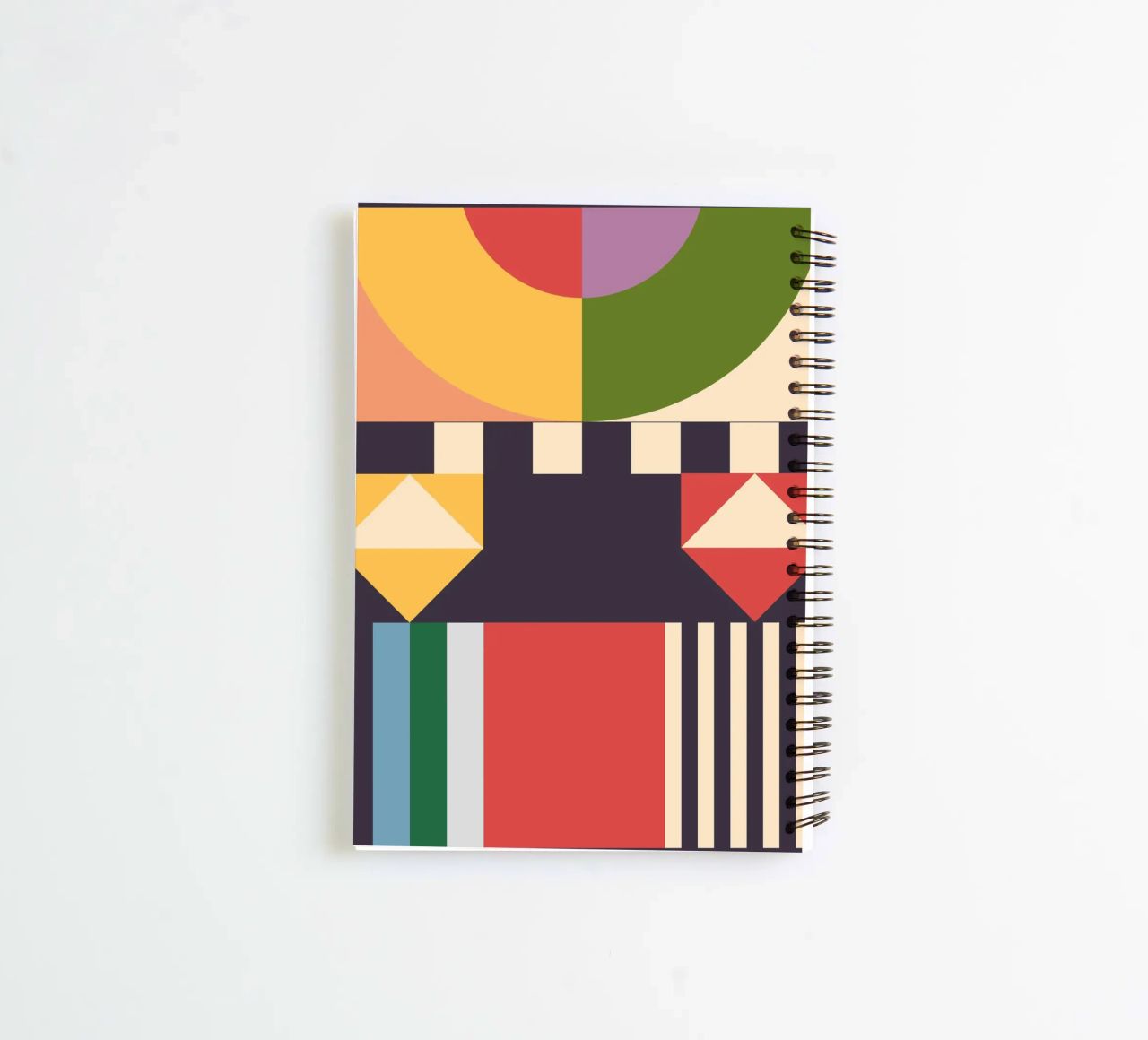 Geometric Abstraction 07 spiral notebook by Gaite