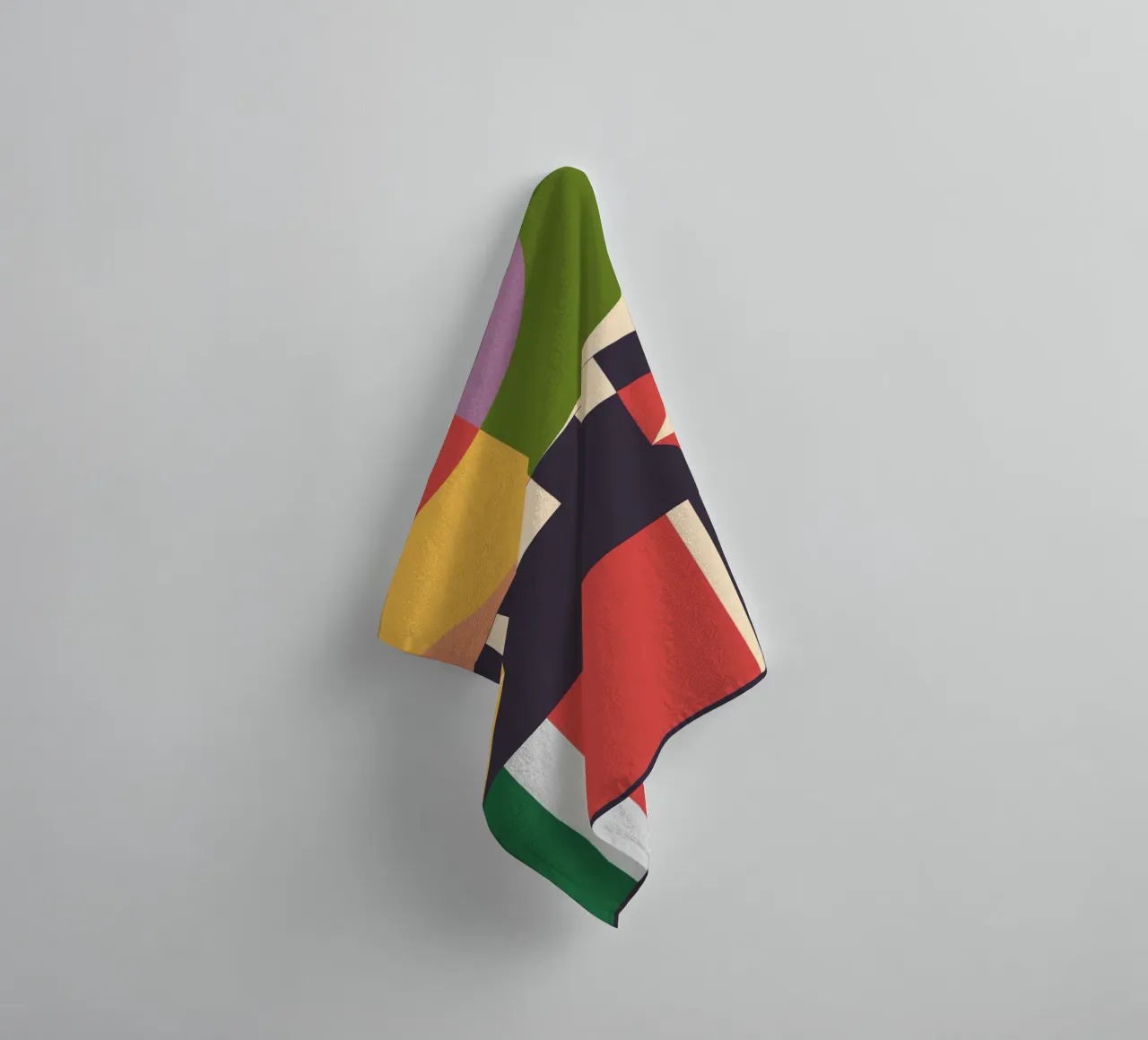 Geometrische abstractie 07 badhanddoek van Gaite