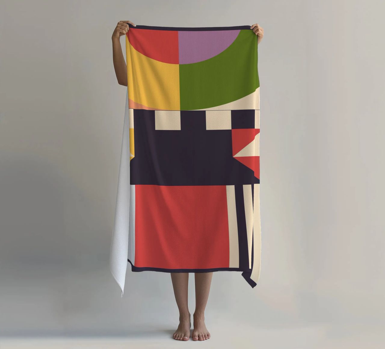 Geometric Abstraction 07 beach towel by Gaite