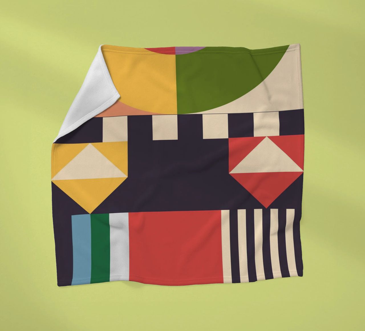 Geometric Abstraction 07 fleece blanket by Gaite