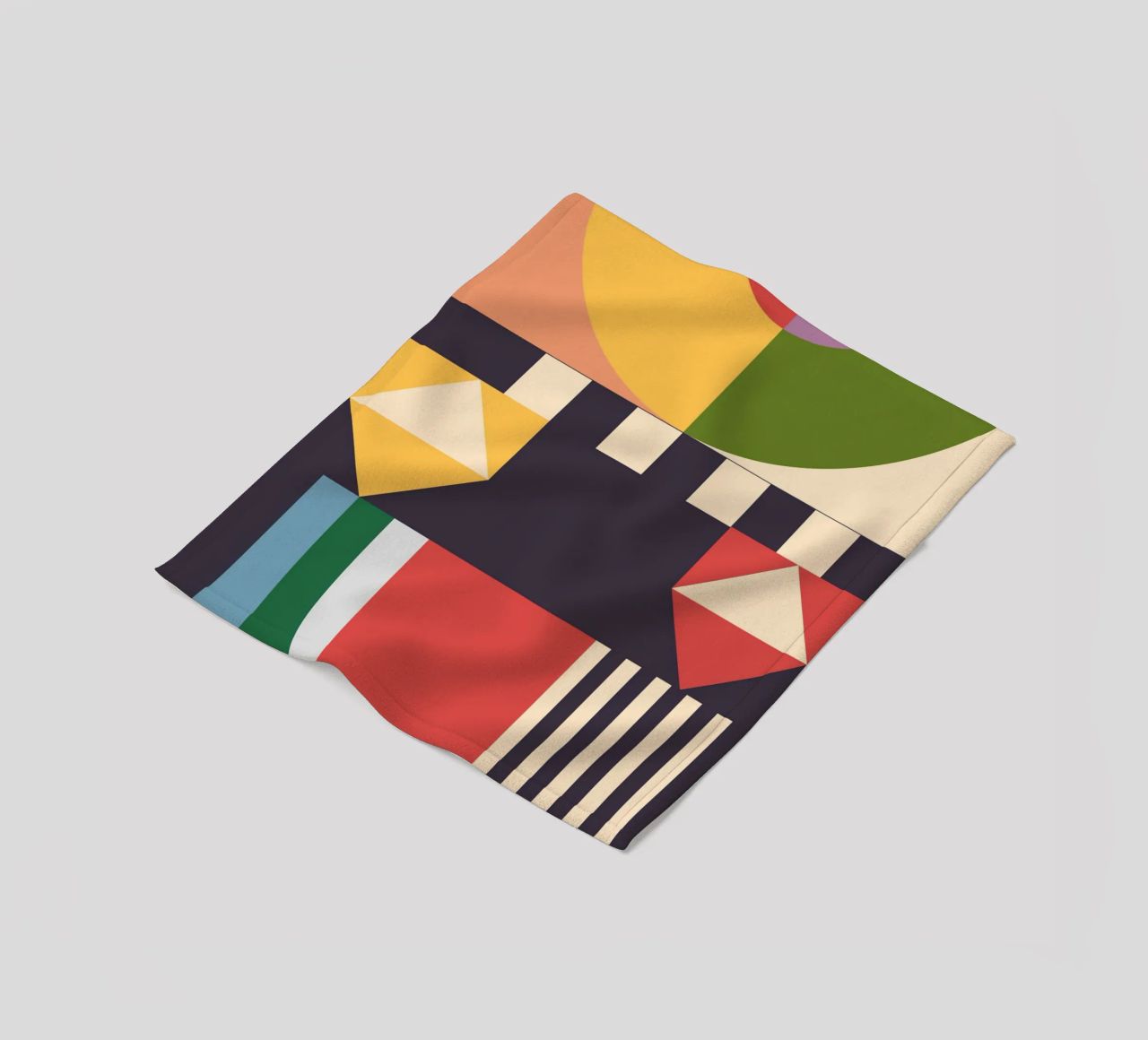 Geometric Abstraction 07 fleece blanket by Gaite