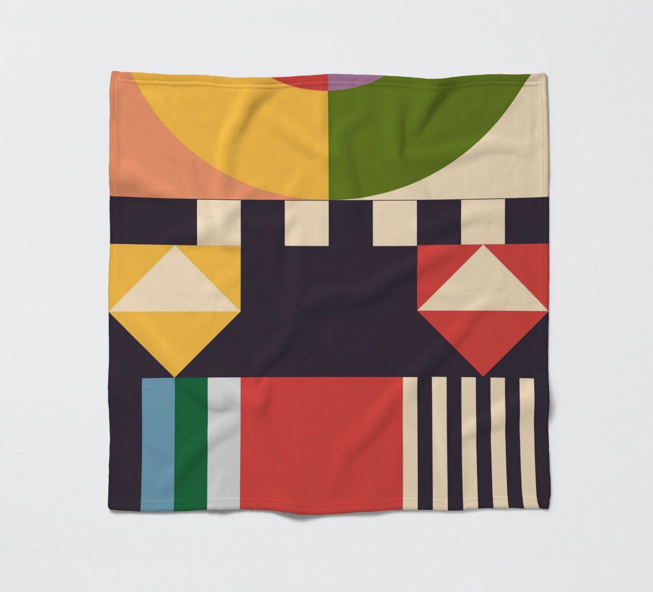 Geometric Abstraction 07 fleece blanket by Gaite