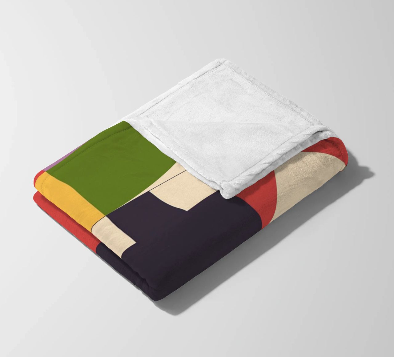 Geometric Abstraction 07 fleece blanket by Gaite