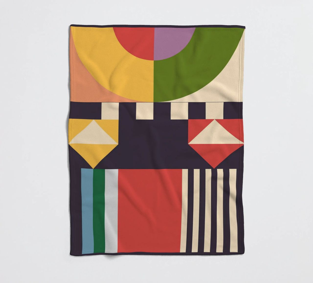 Geometric Abstraction 07 fleece blanket by Gaite