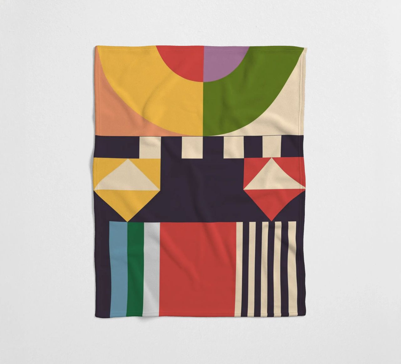 Geometric Abstraction 07 fleece blanket by Gaite