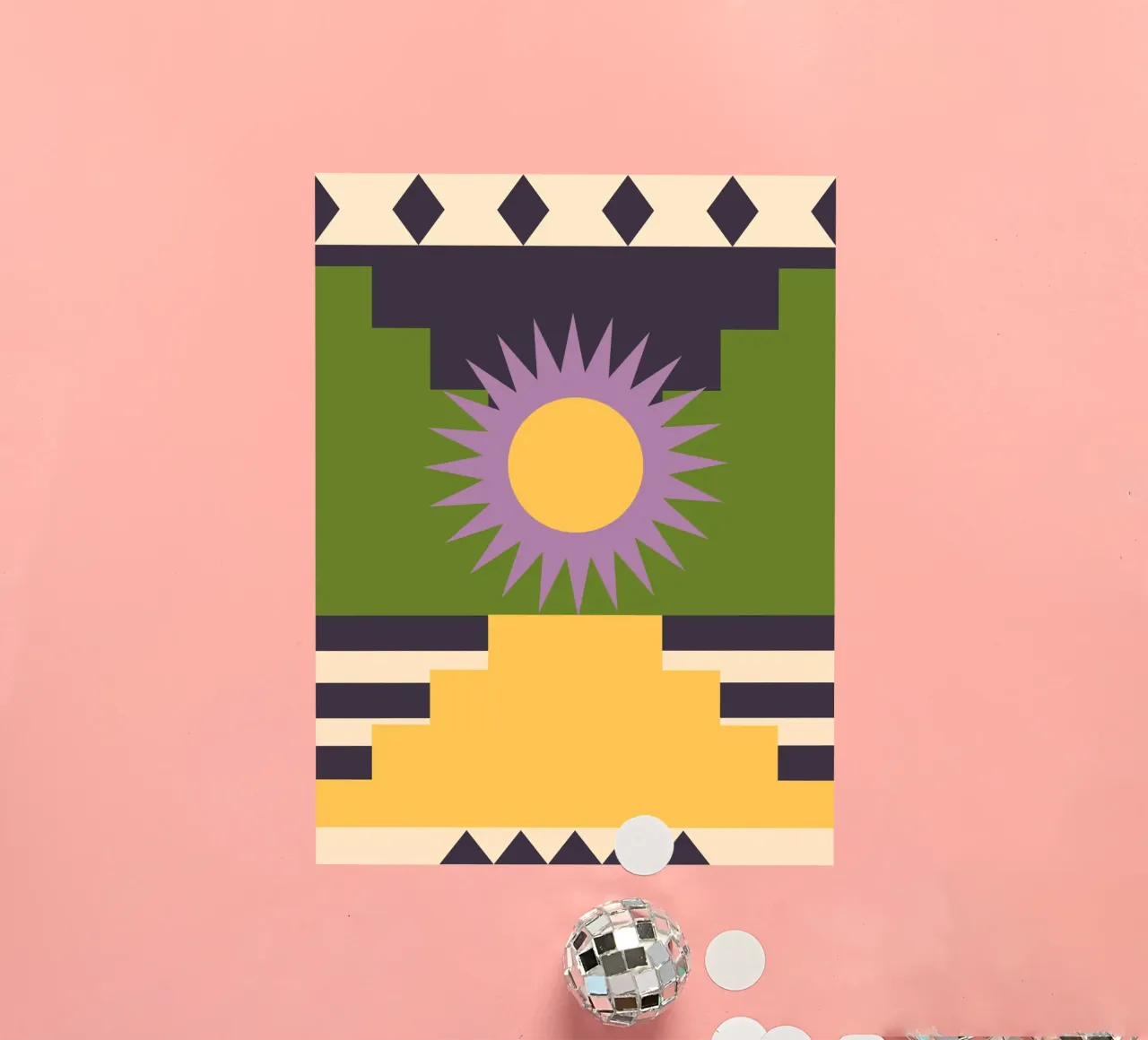 Geometric Abstraction 08 sticker by Gaite