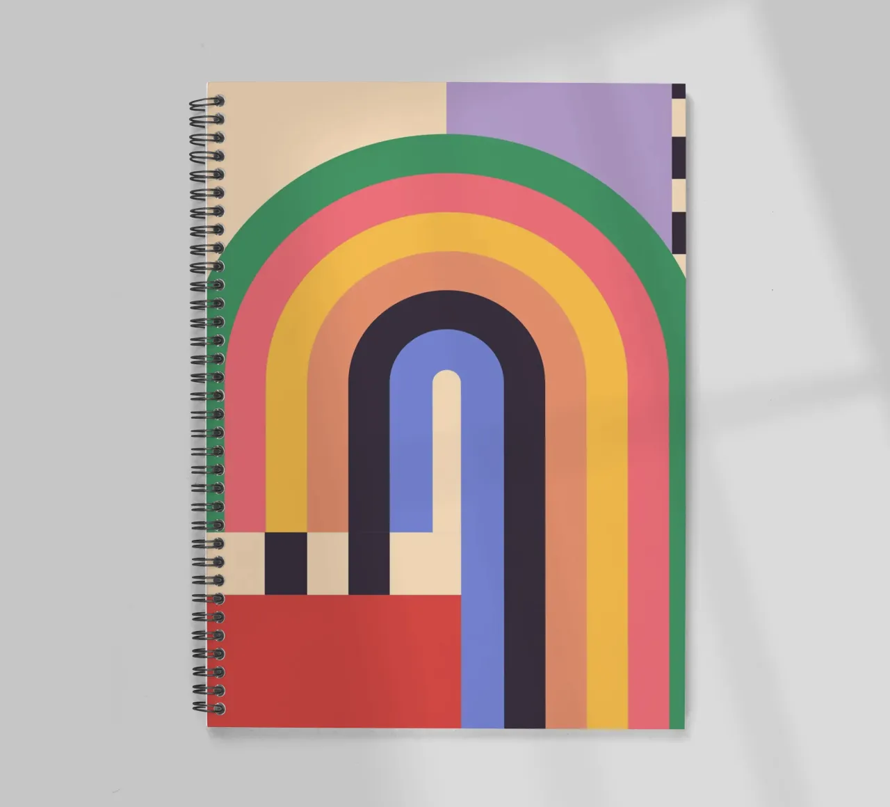 Geometric Abstraction 011 spiral notebook by Gaite