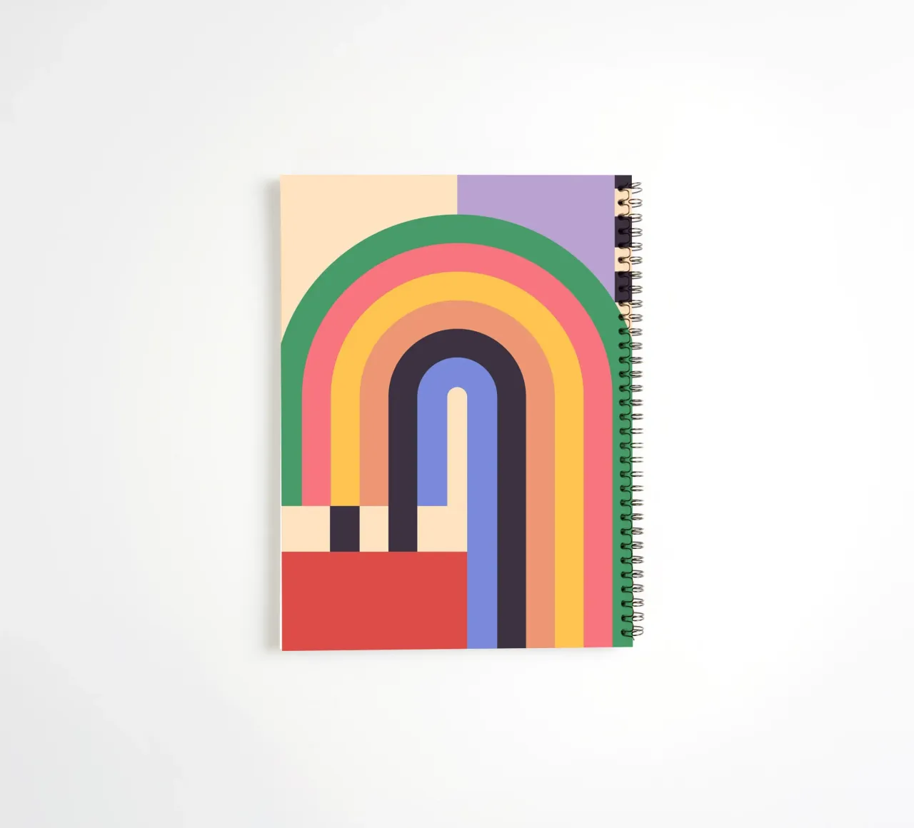 Geometric Abstraction 011 spiral notebook by Gaite