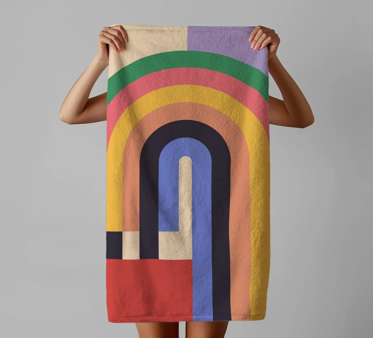 Geometric Abstraction 011 towel by Gaite
