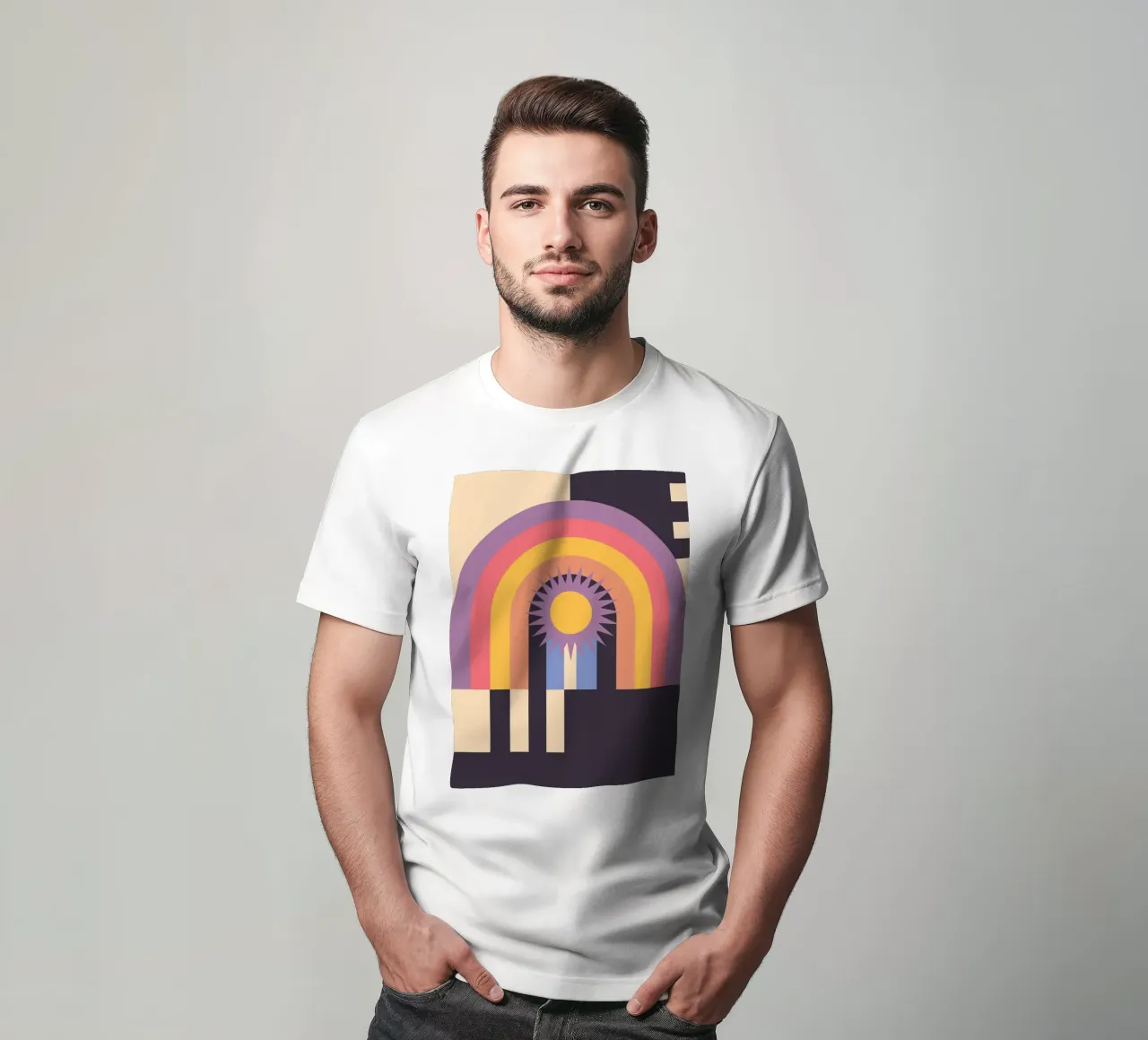Astrazione geometrica 012 t-shirt da Gaite
