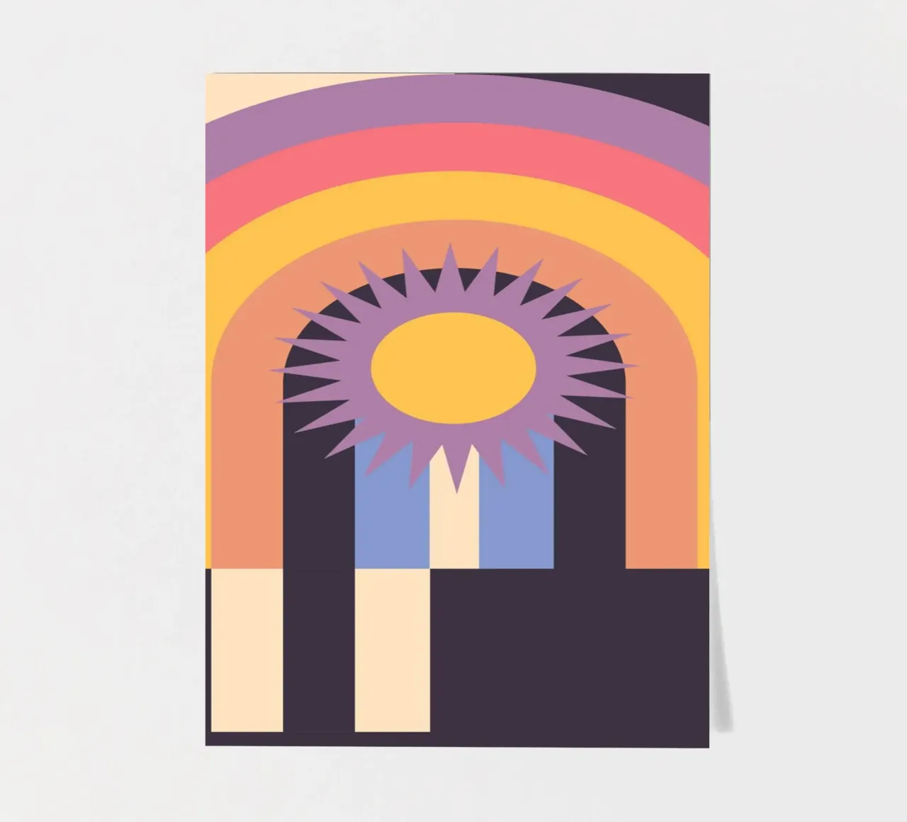 Geometric Abstraction 012 sticker sheet by Gaite