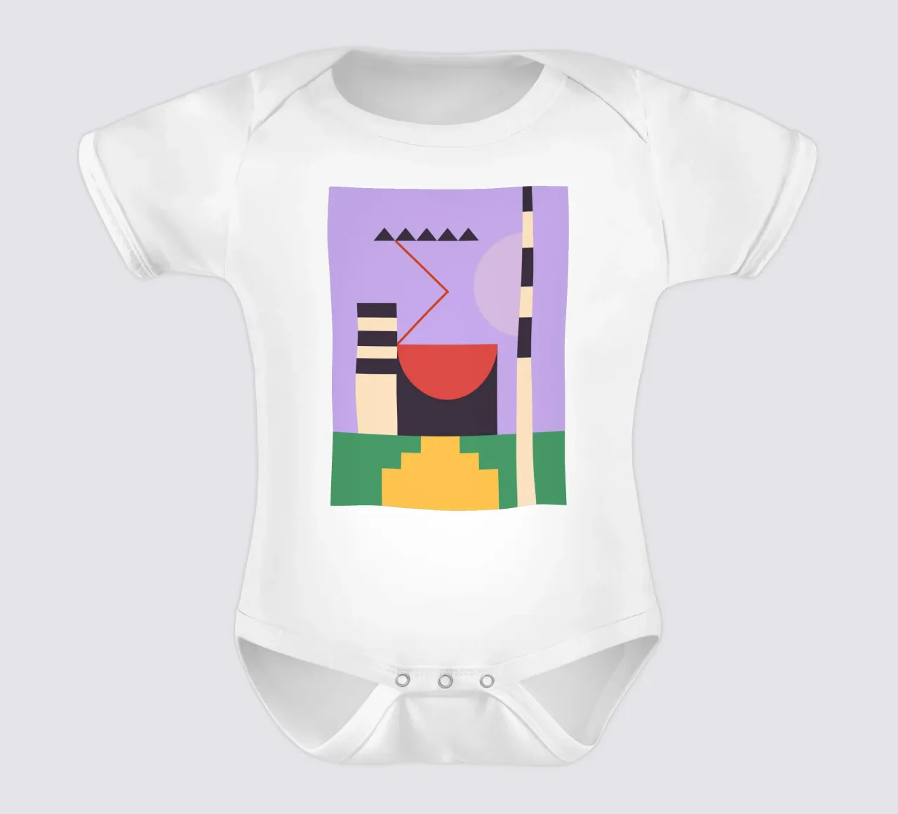 Astrazione geometrica 014 body neonato maniche corte da Gaite