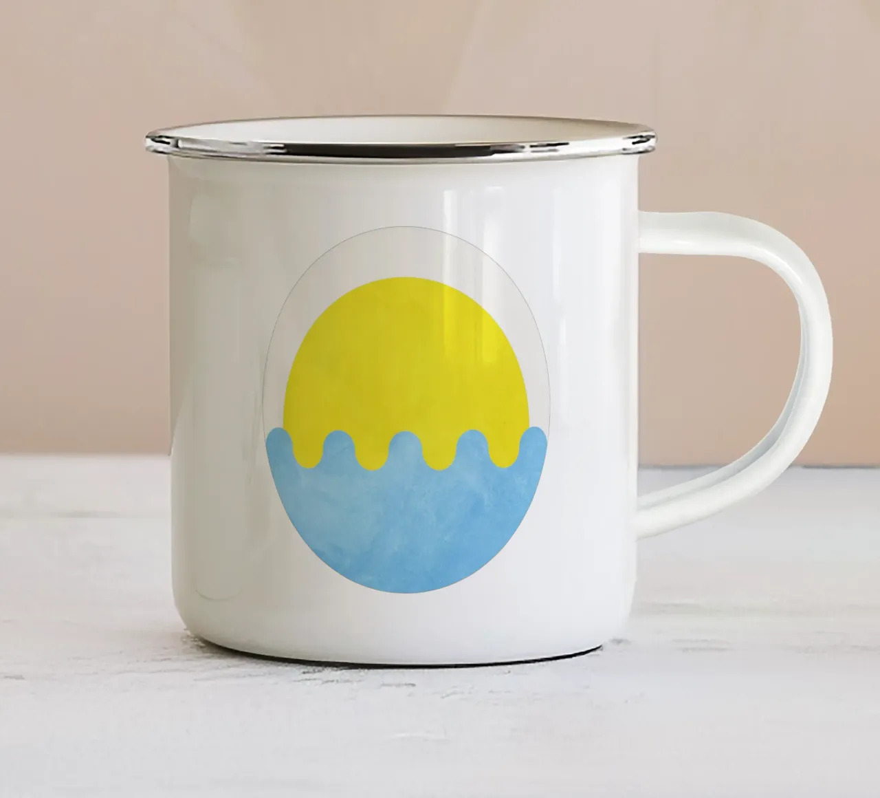 Sunrise tazza in smalto da lovely lines