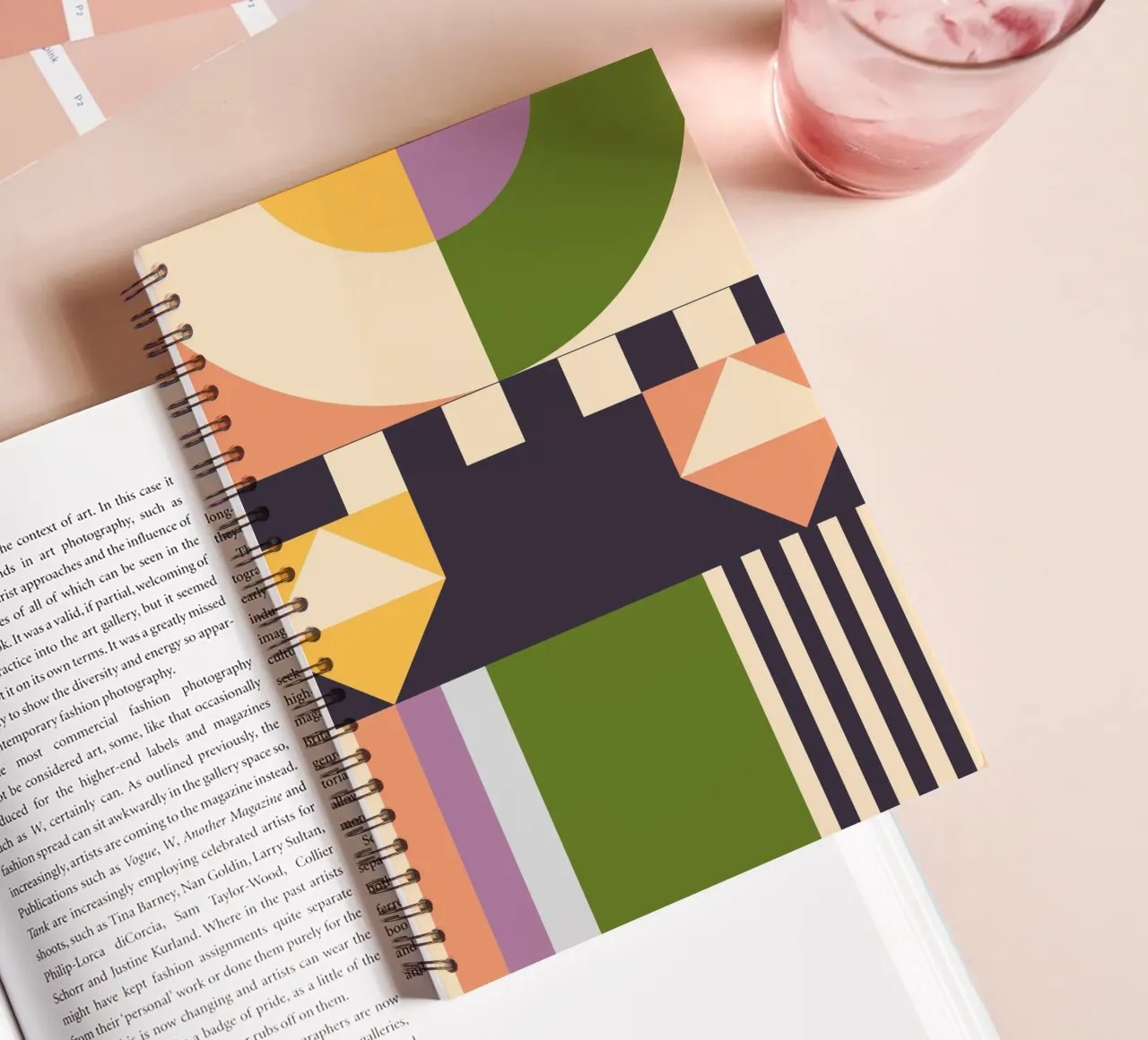 Geometric Abstraction 015 spiral notebook by Gaite