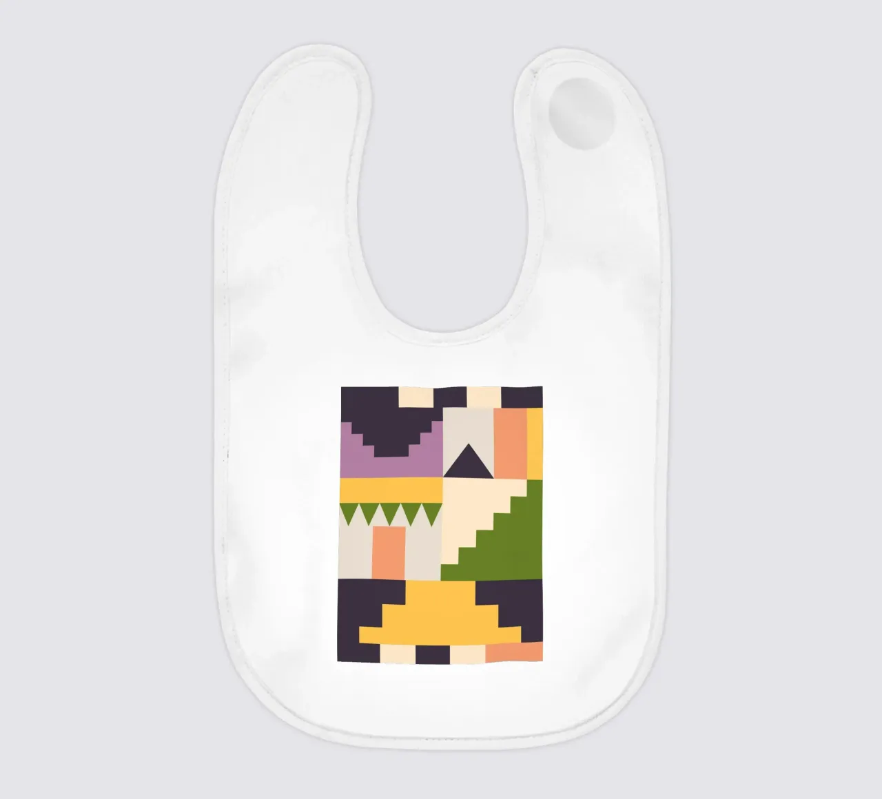 Geometric Abstraction 016 baby bib by Gaite