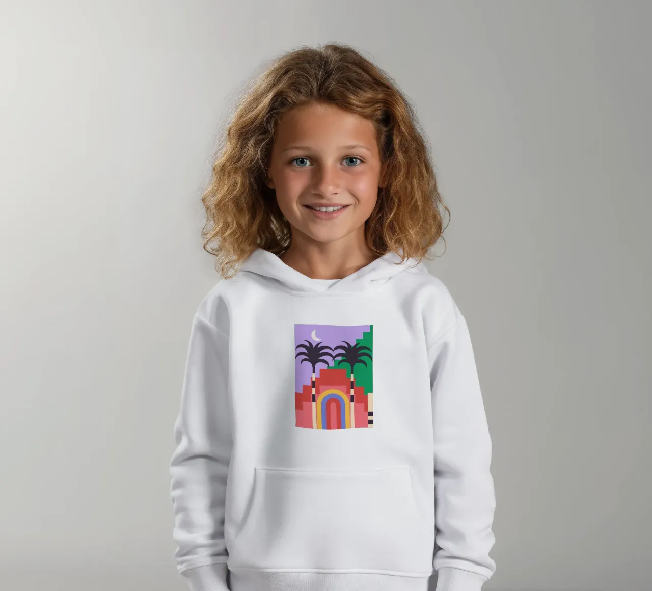 Astrazione geometrica 018 felpa bambino con cappuccio da Gaite
