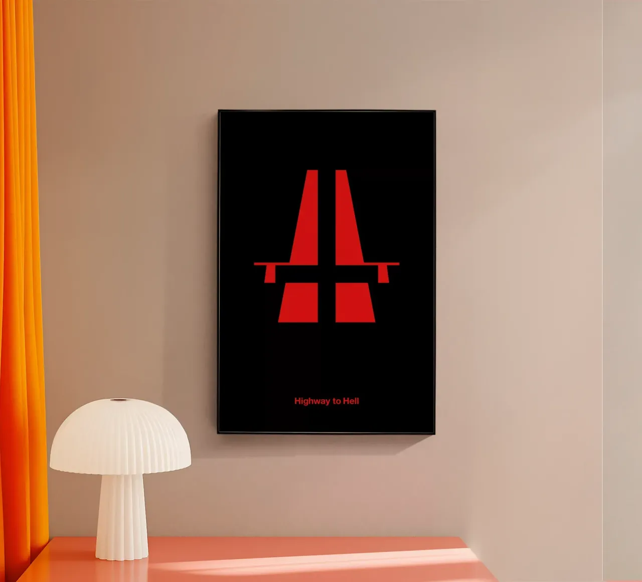 Highway to Hell plexiglass da Viktor Hertz