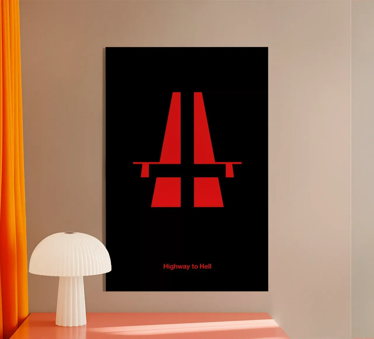 Highway to Hell plexiglass da Viktor Hertz