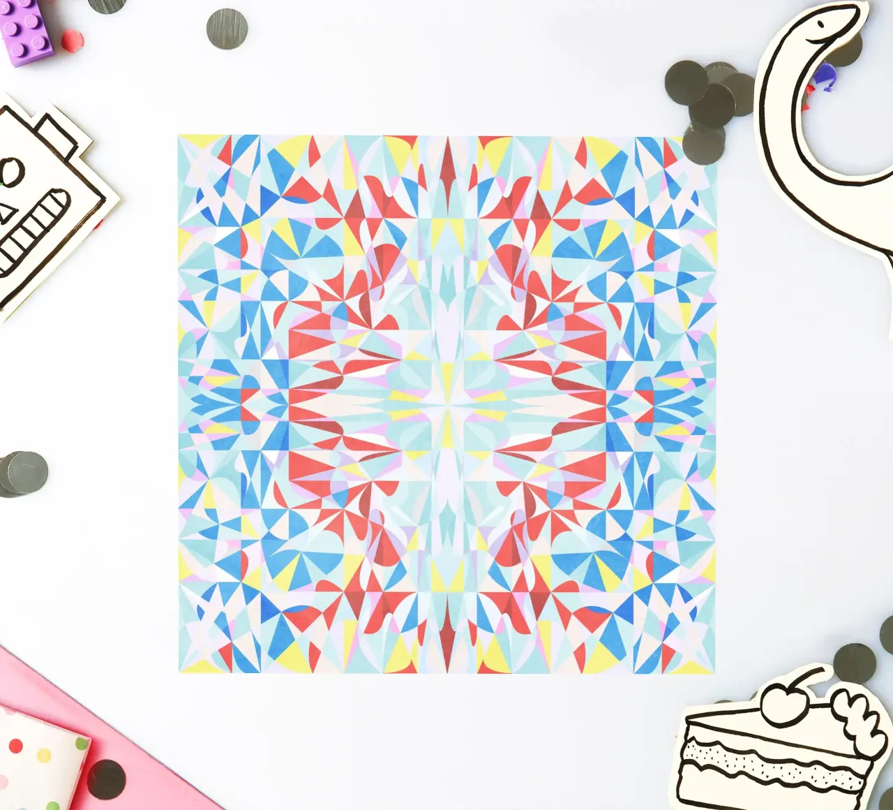 Rustiger sticker van Abstract 888