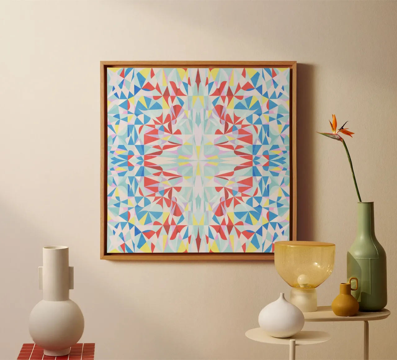 Rustiger canvas van Abstract 888