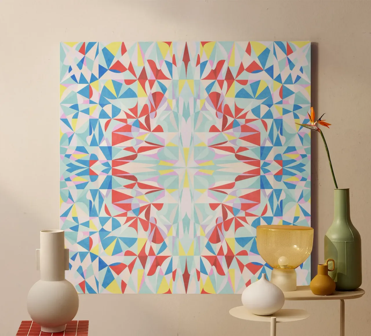 Rustiger canvas van Abstract 888