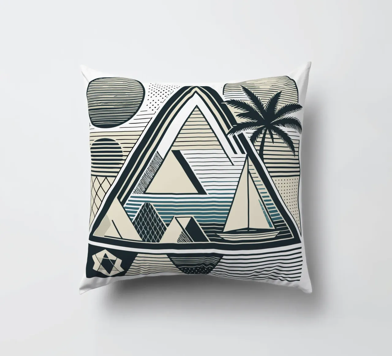 Fuga geometrica cuscino da artdesign1985