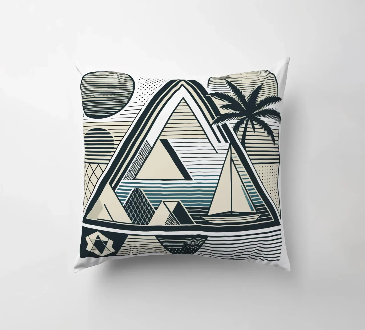 Fuga geometrica cuscino da artdesign1985
