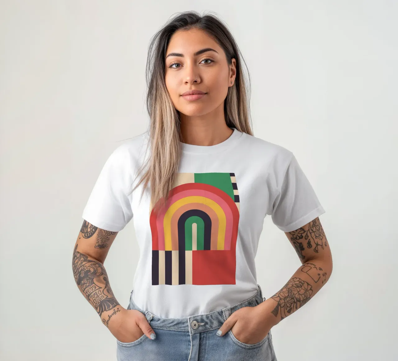 Astrazione geometrica 019 t-shirt da Gaite