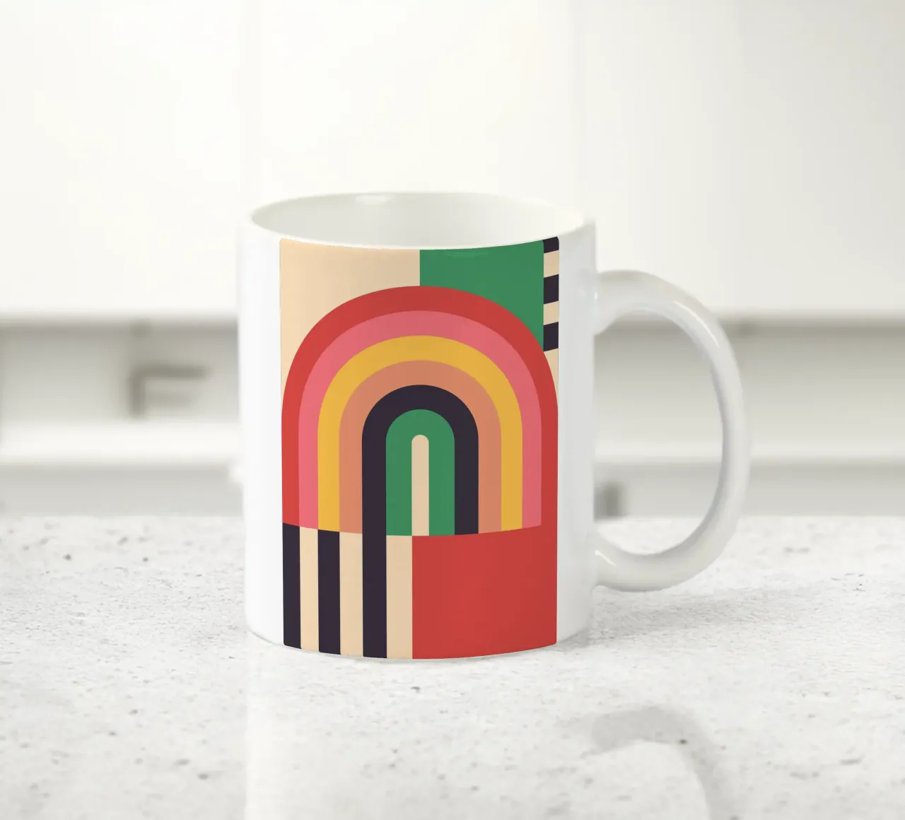 Astrazione geometrica 019 tazza in ceramica da Gaite