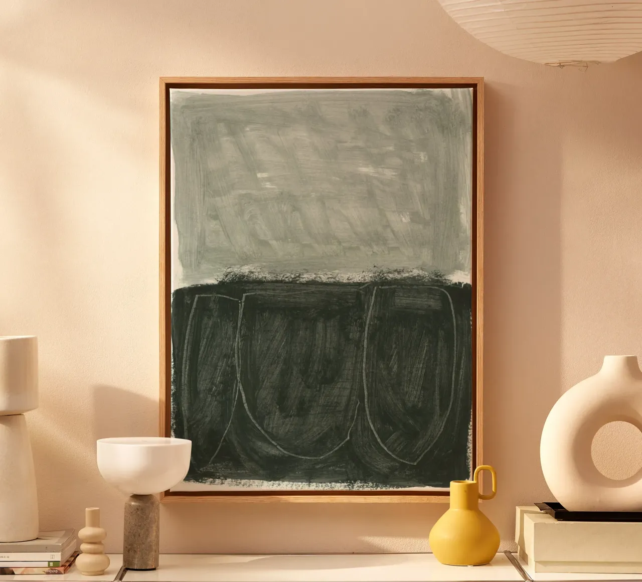 abstract study tela con Cornice a cassetta da IRIS LEHNHARDT FINE ART