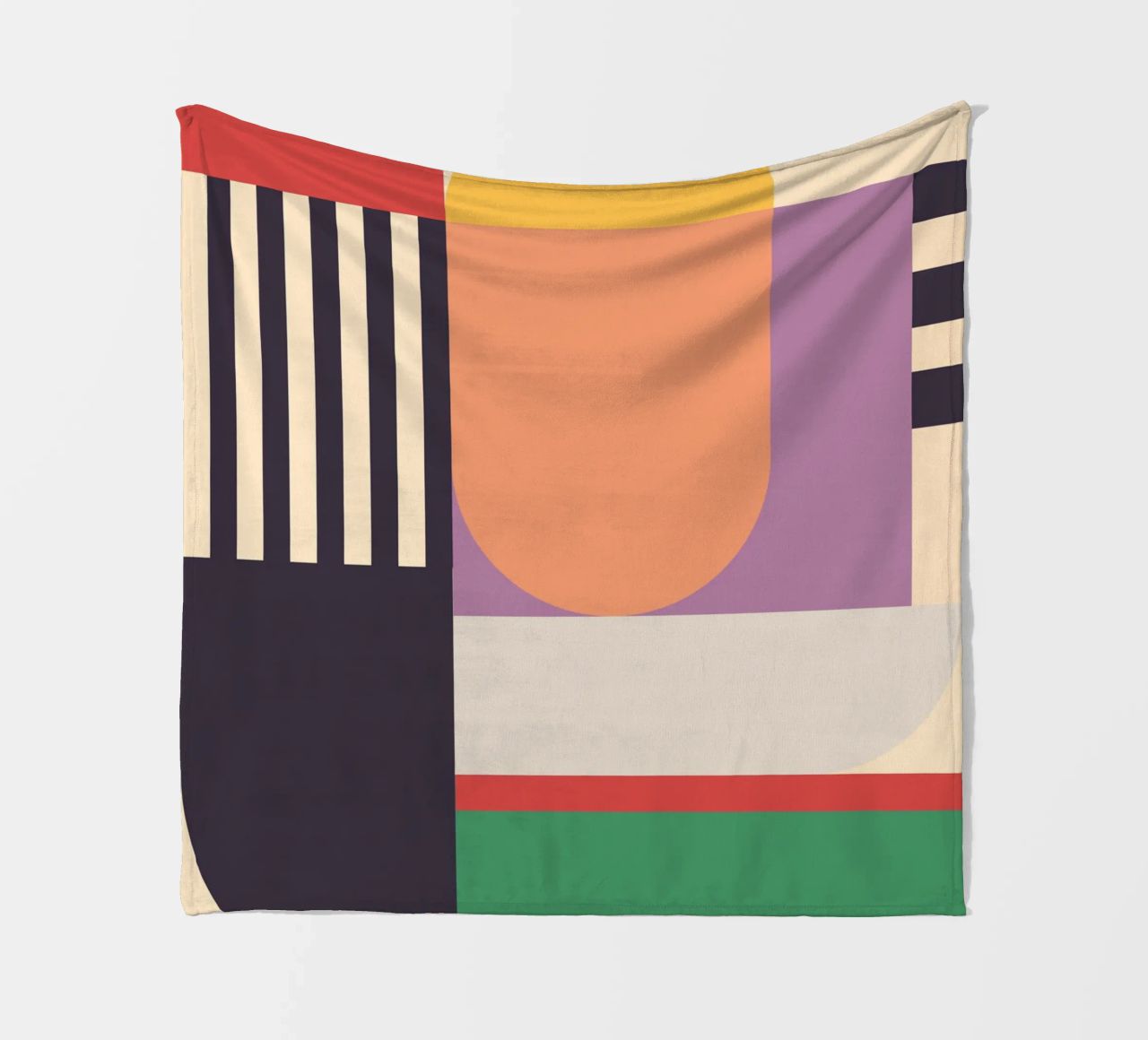 Geometric Abstraction 020 fleece blanket by Gaite
