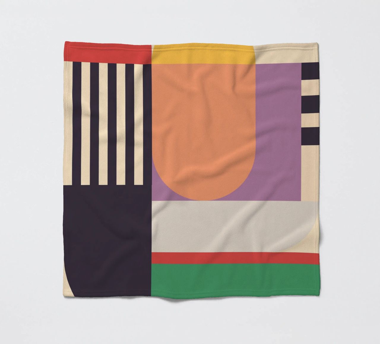 Geometric Abstraction 020 fleece blanket by Gaite