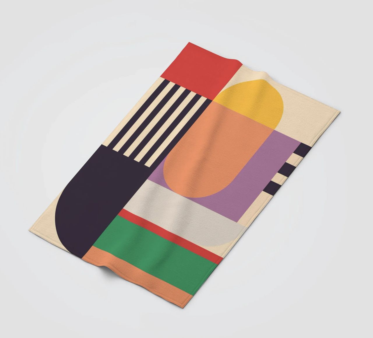 Geometric Abstraction 020 fleece blanket by Gaite