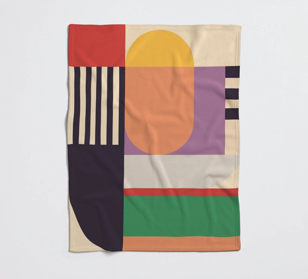 Geometric Abstraction 020 fleece blanket by Gaite
