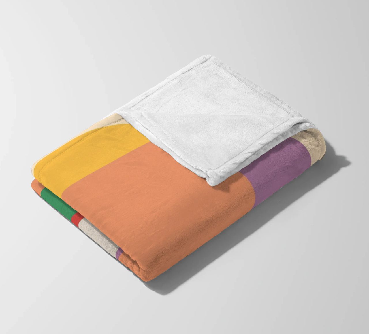 Geometric Abstraction 020 fleece blanket by Gaite