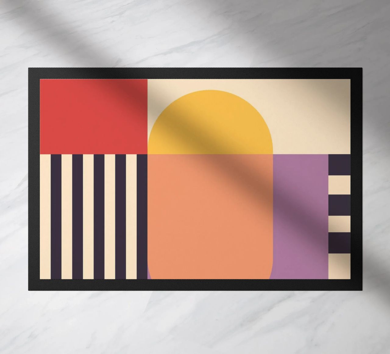 Geometric Abstraction 020 doormat by Gaite