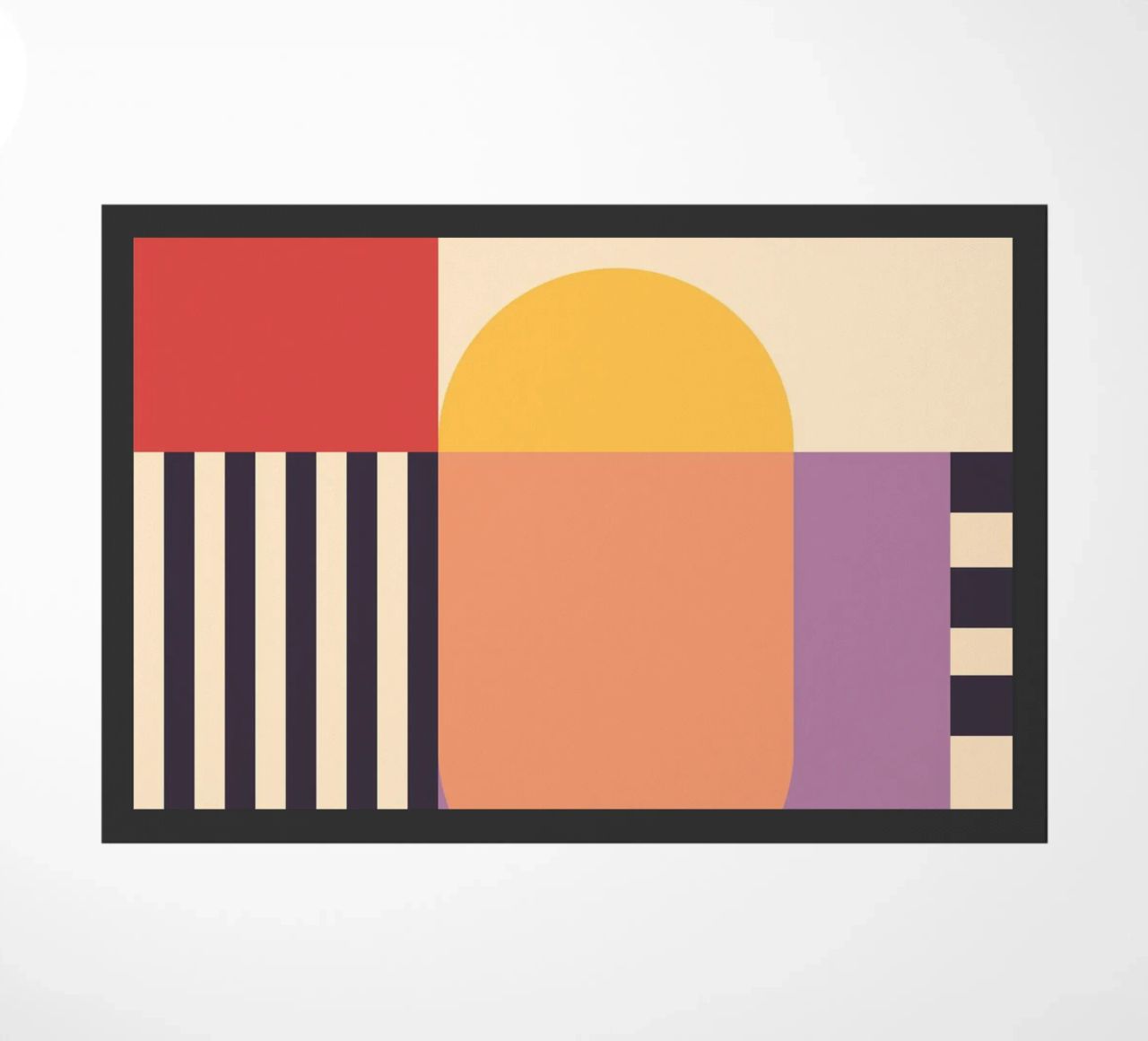 Geometric Abstraction 020 doormat by Gaite