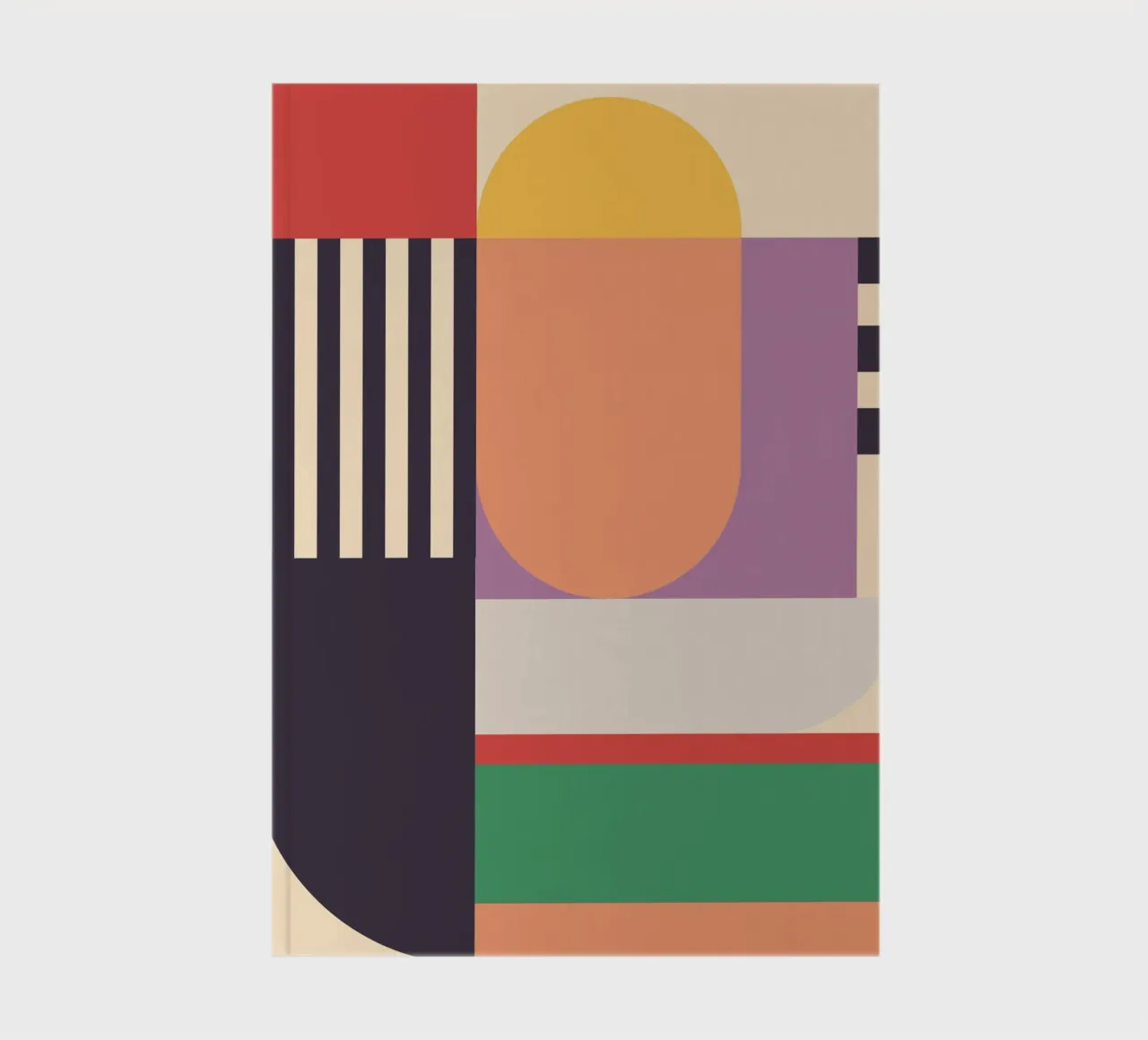 Geometrische Abstraktion 020 Notizbuch von Gaite